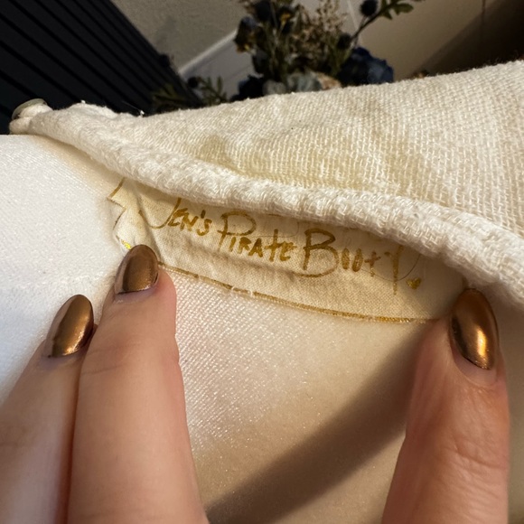 Jen's Pirate Booty Cream Gauze Jumpsuit - Picture 6 of 8